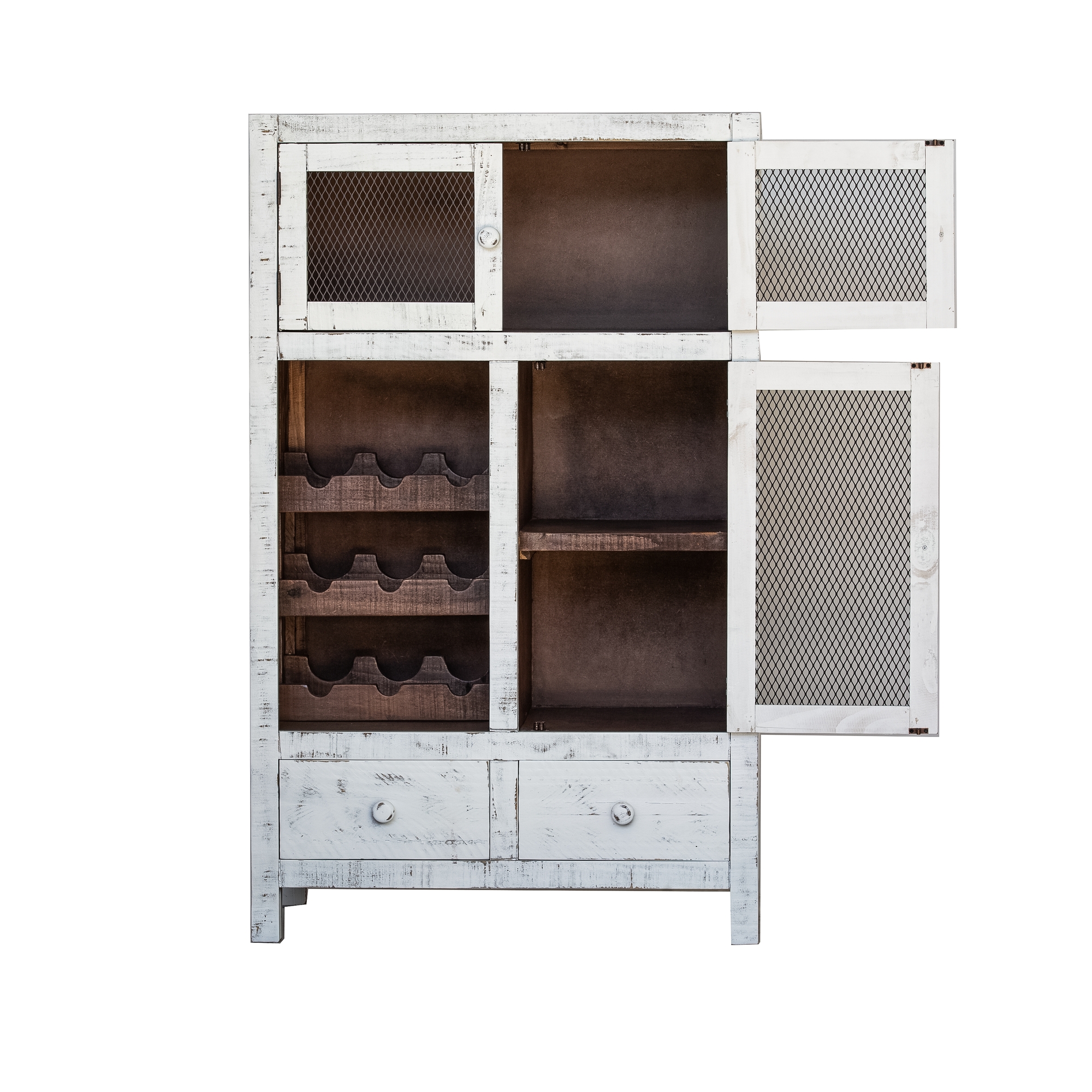 Aaron-Wine-Cabinet-White-Open-Cabinet-Front-Silo