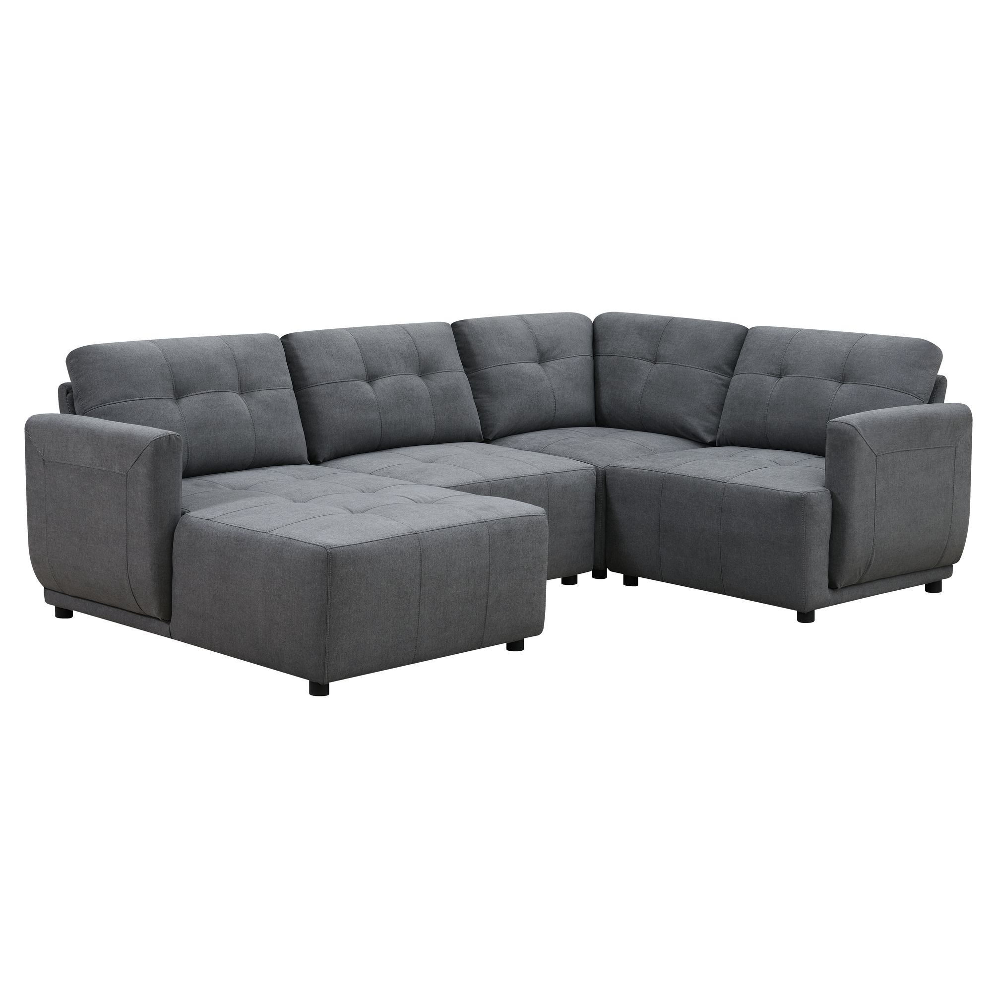 Armani-Sectional-4PC-in-Columbia-Charcoal-Angled-Silo