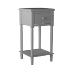 Moana Side Table w/USB Port in Grey