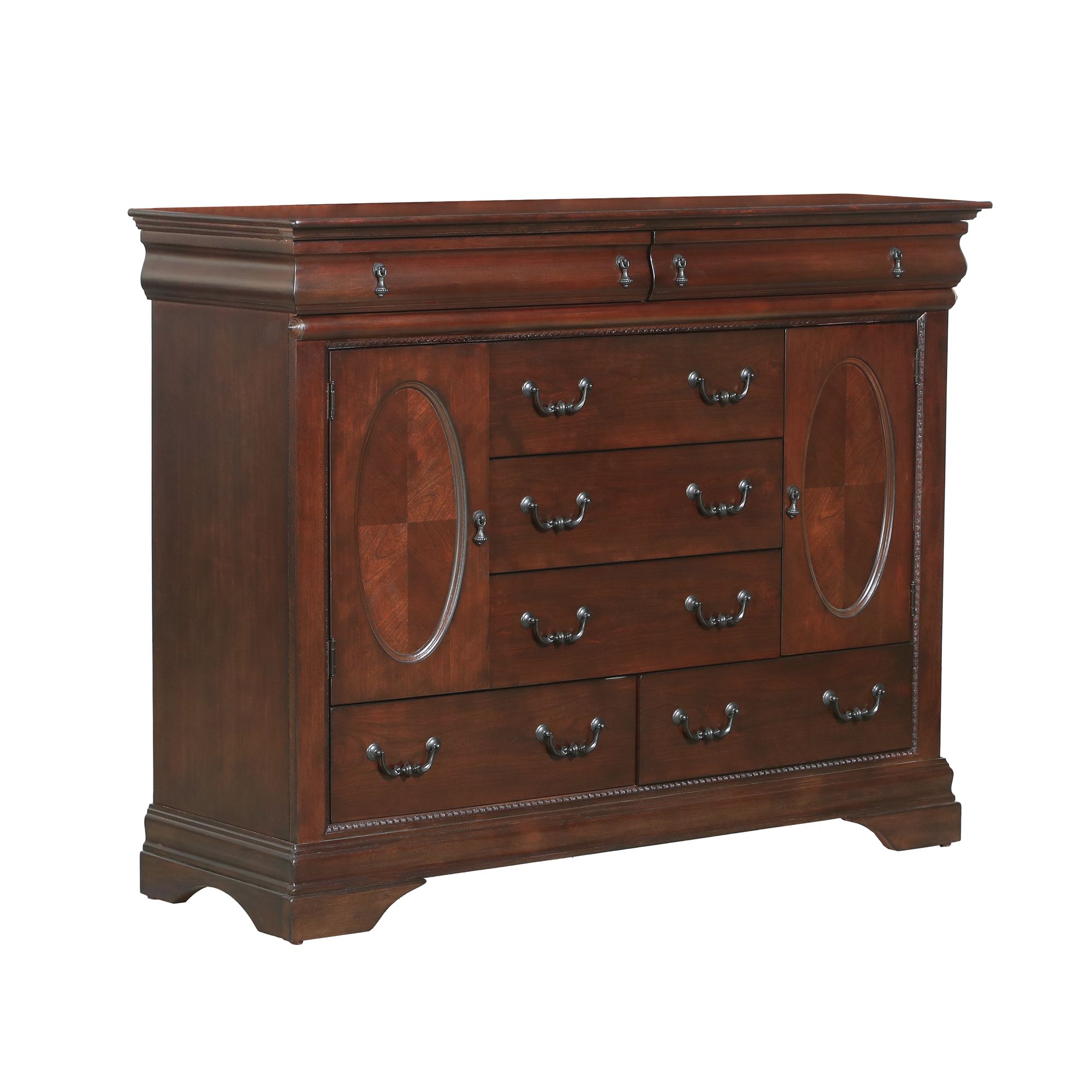 Chateau-7-Drawer-Bureau-in-Vintage-Cherry_Angle
