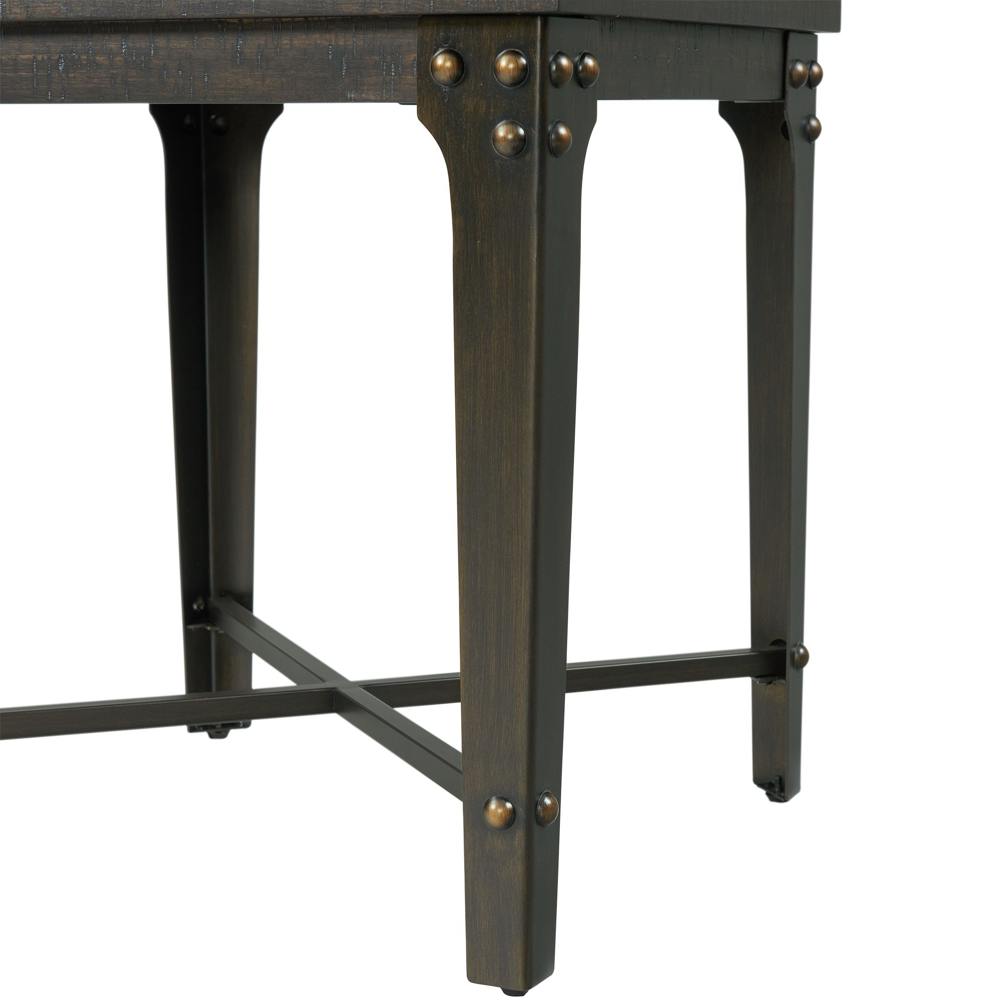 Factory-End-Table-With-Power-Box-USB-Grey-Leg