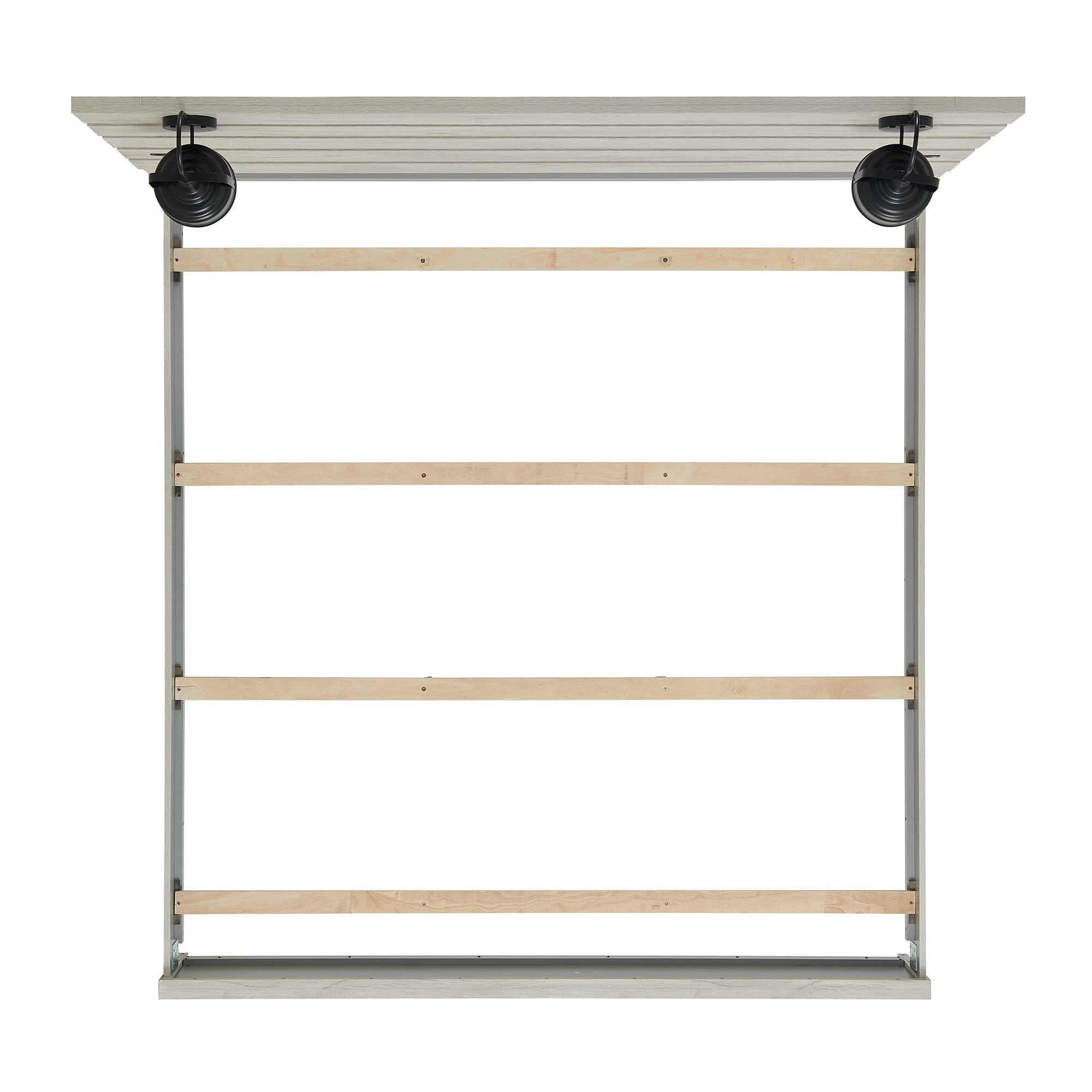 Fort-Worth-King-Bed-w-Lights-USB-in-White-Overhead