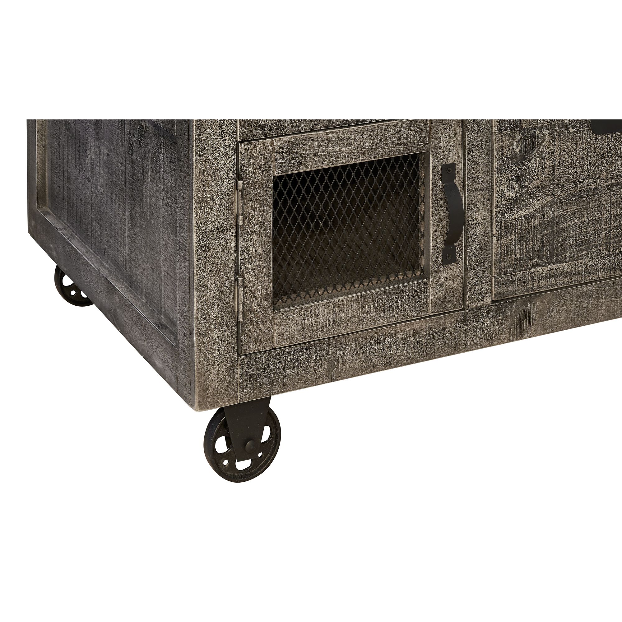 Industrial-Cocktail-Table-Grey-Caster-Foot