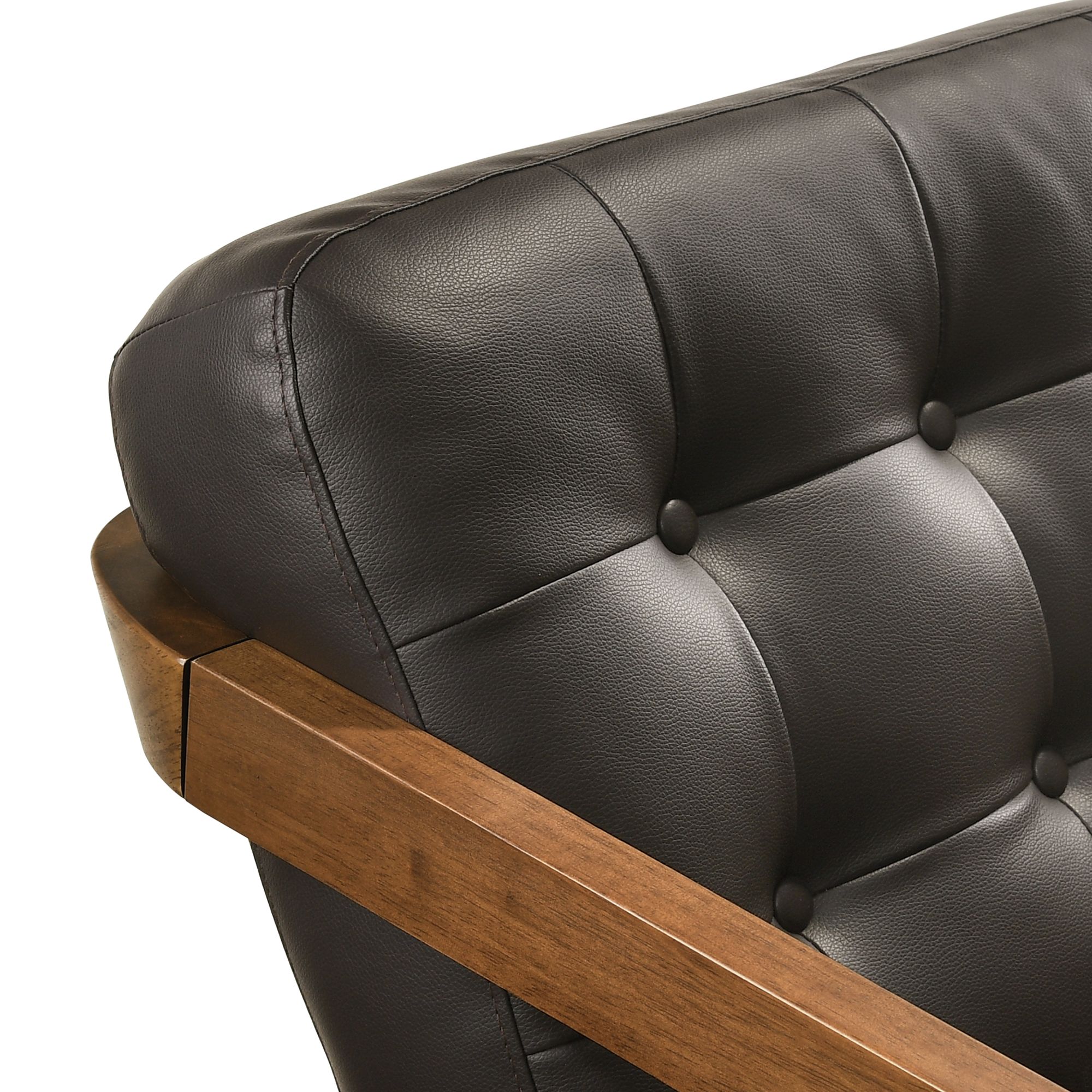 Ingram-Chair-Pine-PU-Brown-Top-Corner