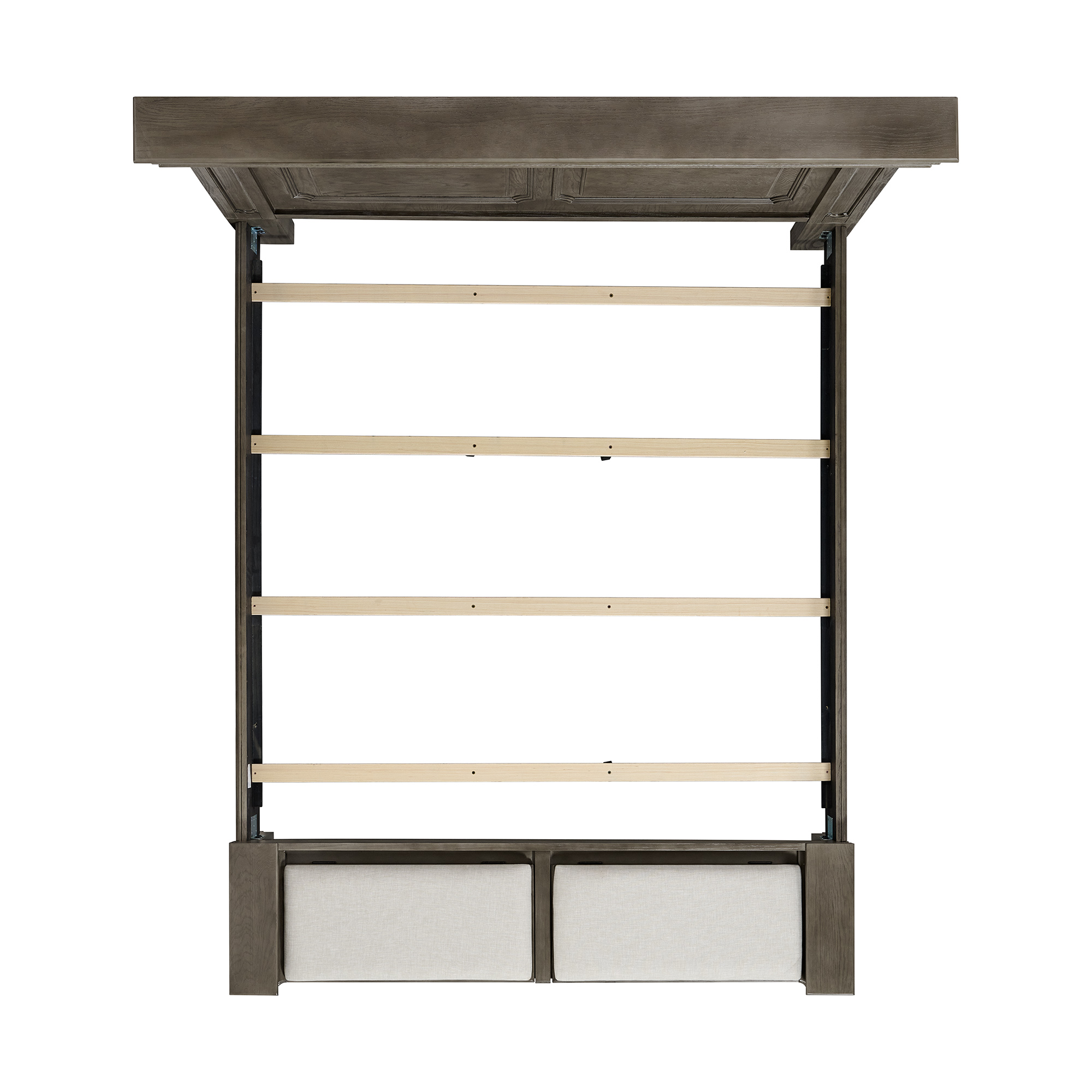 Kings-Court-King-Storage-Bed-In-Grey-Overhead