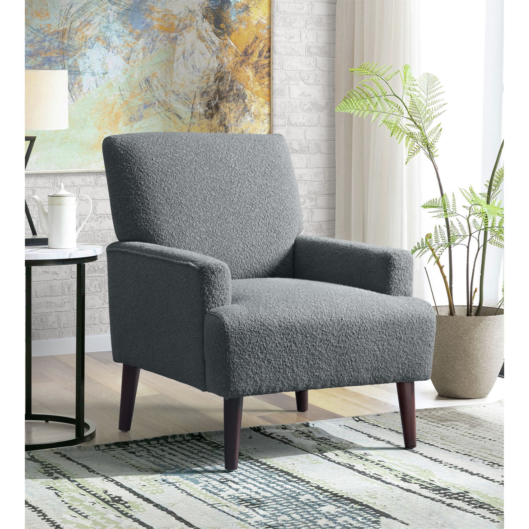 Kiwi-Chair-in-8077-Boucle-Grey-Espresso-Lifestyle