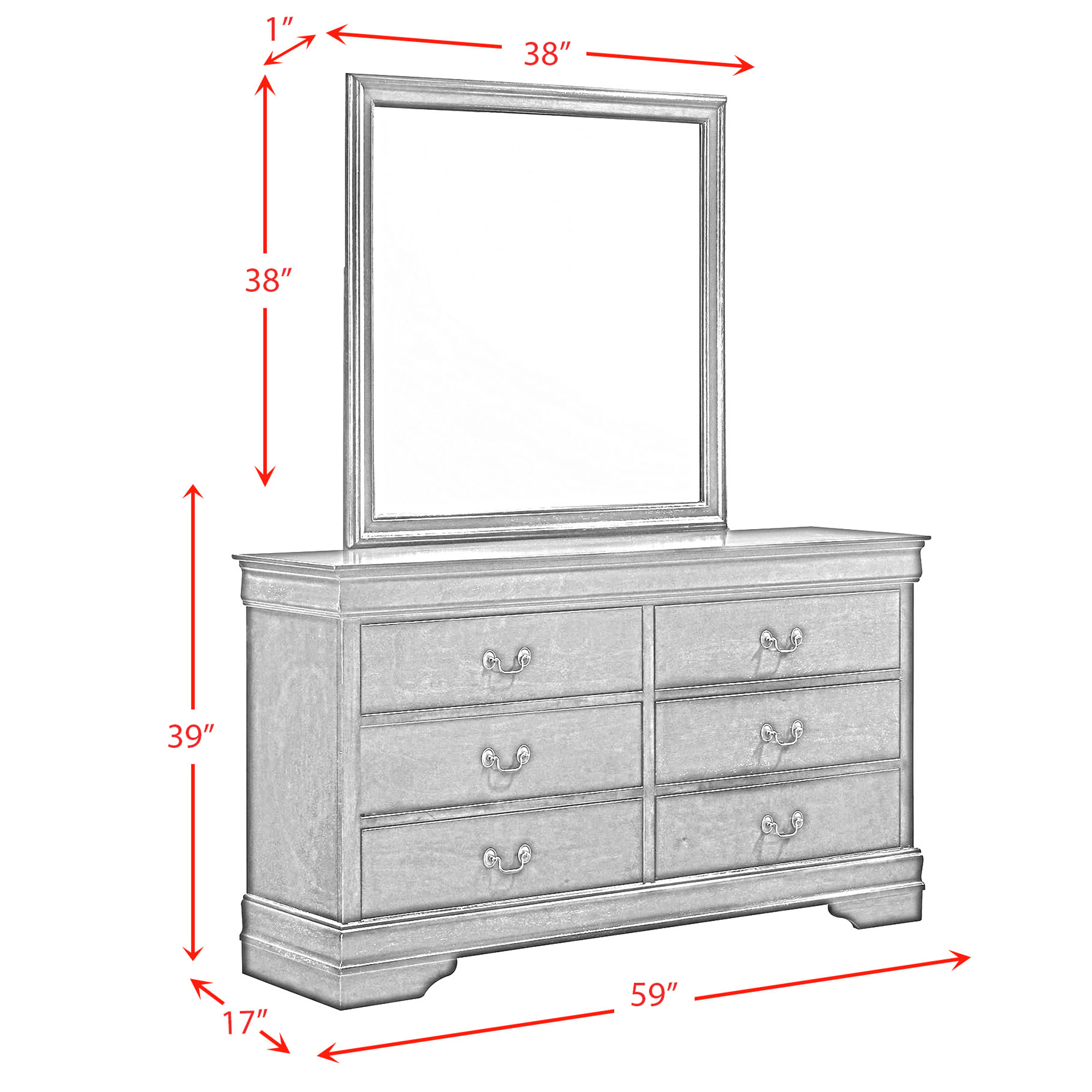 Louis-Philippe-Dresser-wmirror-Line-Drawing