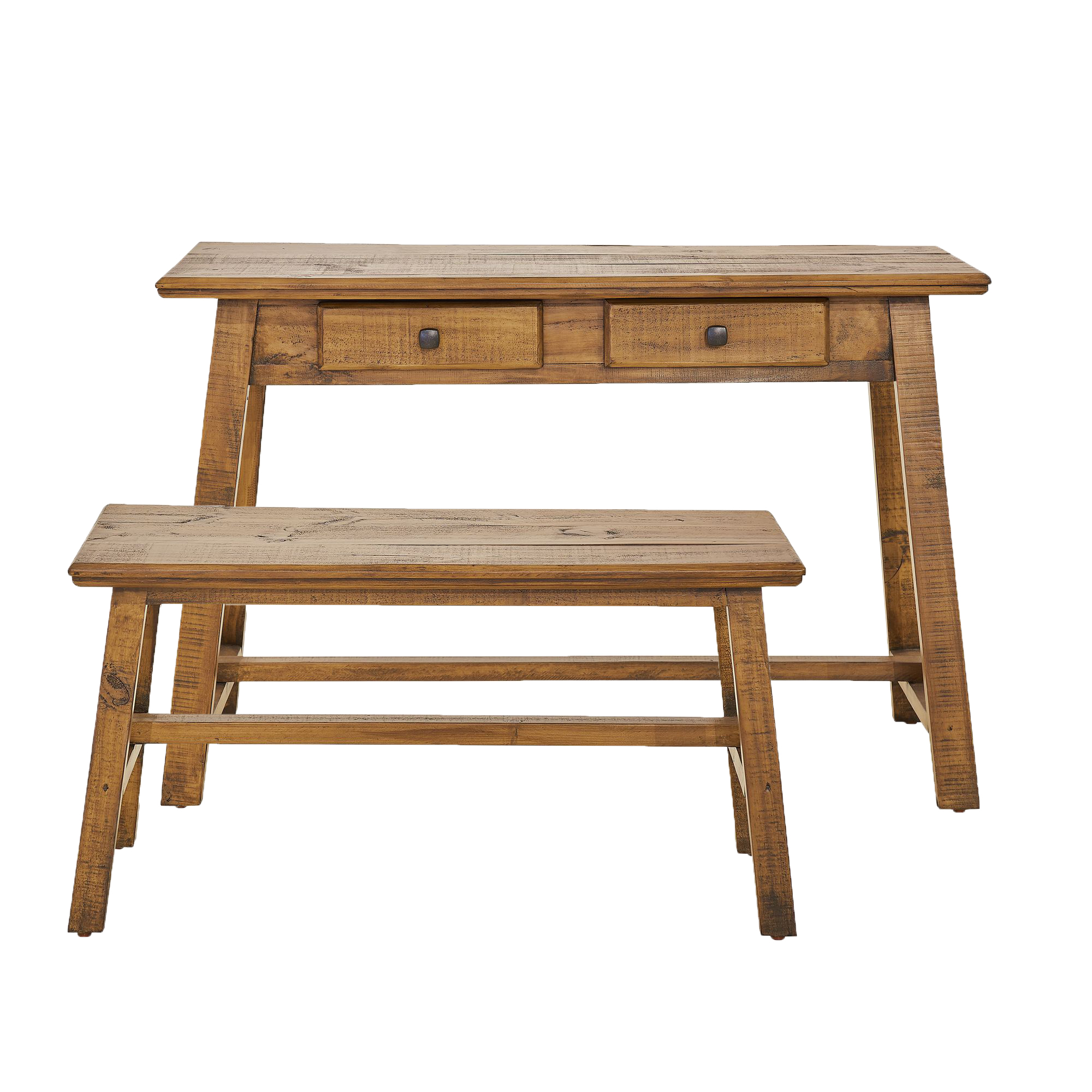 Madison-Console-Table-w-Bench-Latte-Bundle