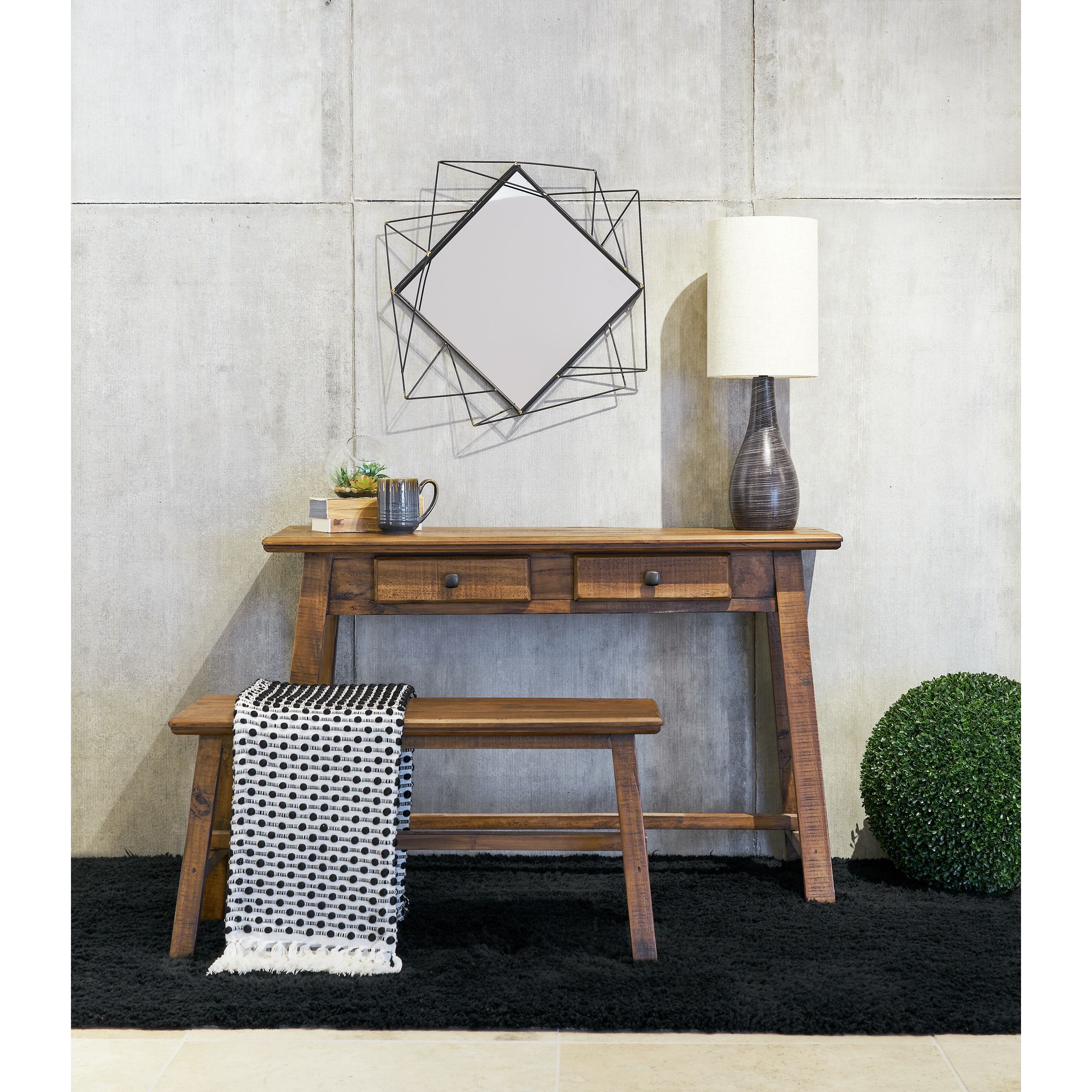Madison-Console-Table-w-Bench-Latte-Lifestyle-2