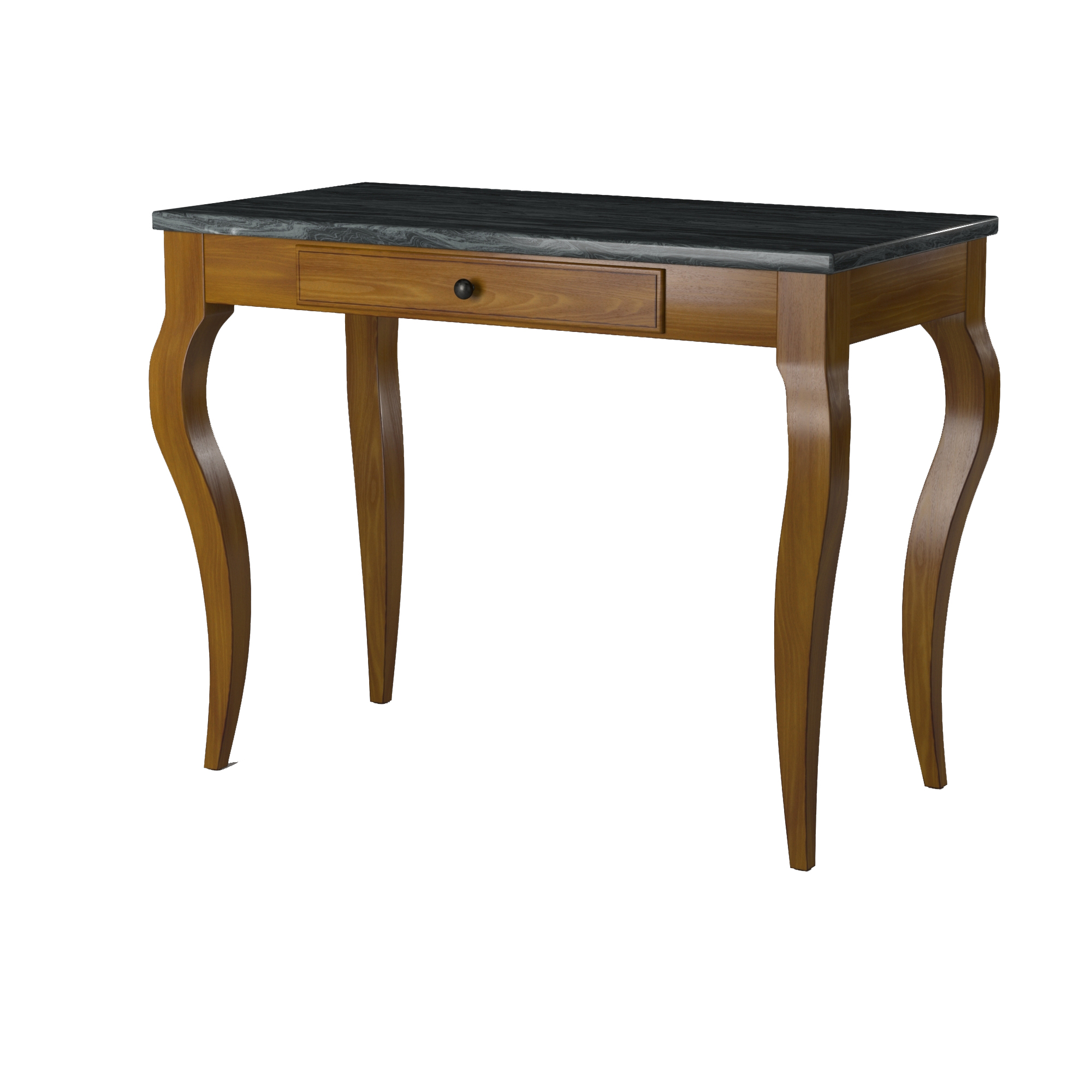 Melody-Rectangular-Desk-Grey-Marble-Top-Brown-Angled-Silo