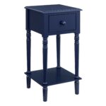 Moana Side Table w/USB Port in Blue