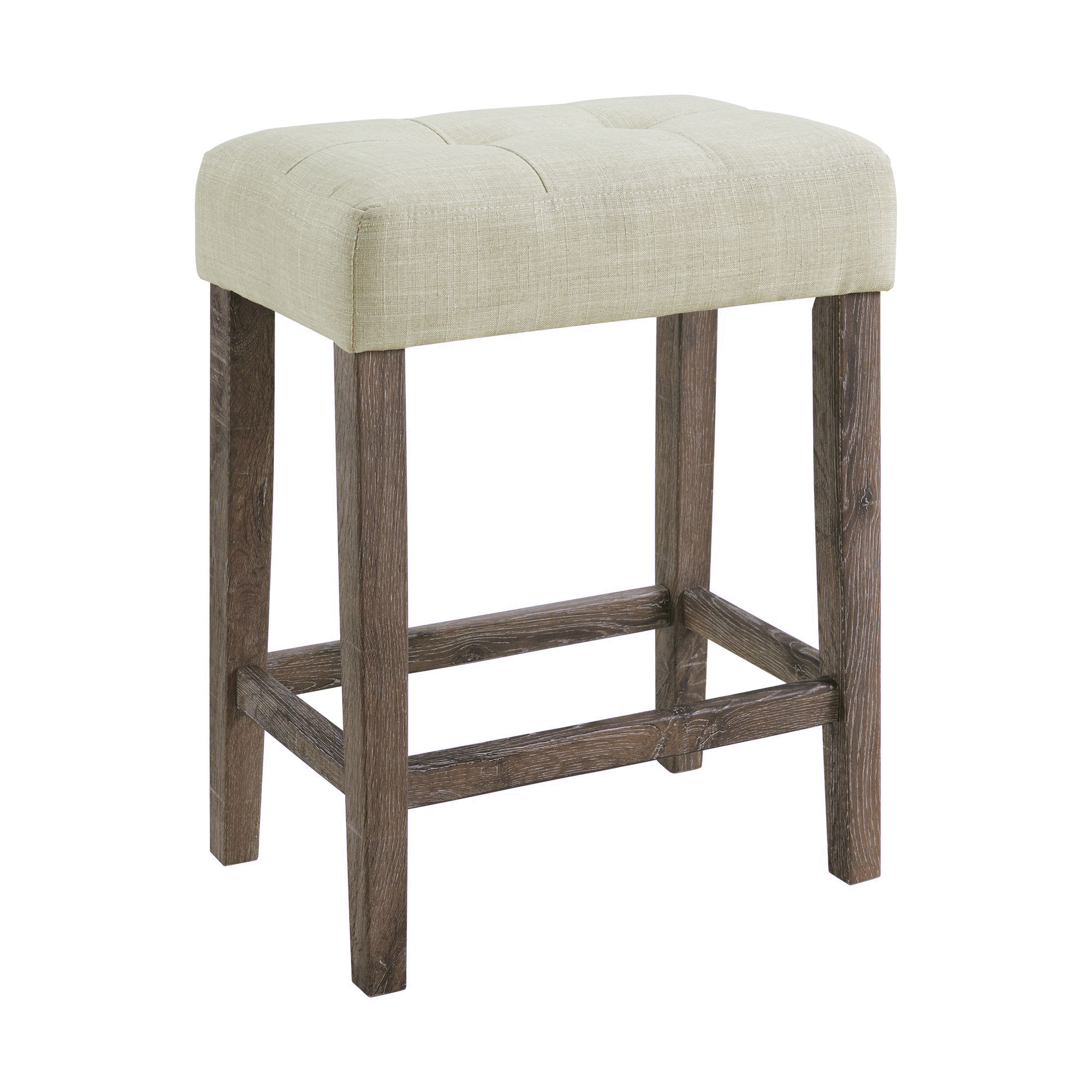 Oak-Lawn-Stool-Gray-with-Tan-Fabric-Angled