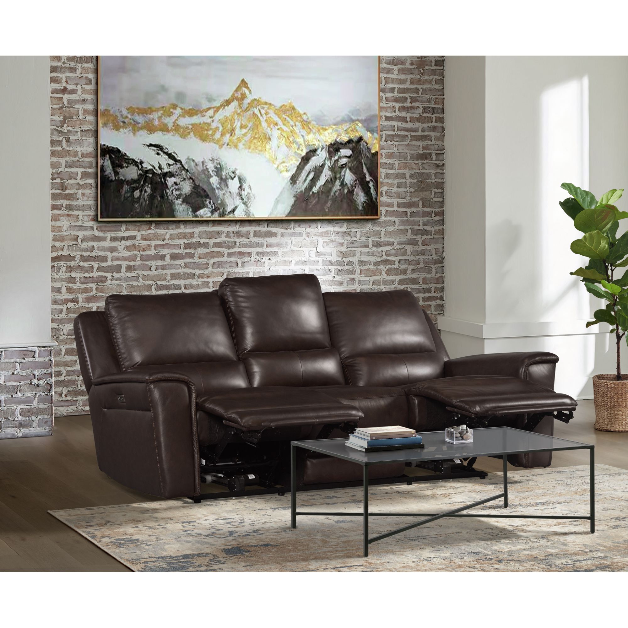 Pantera-Sofa-1027-Dark-Brown-Open