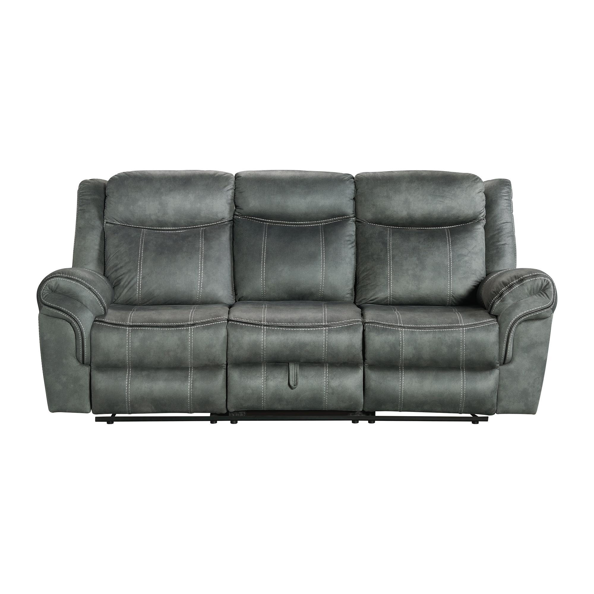 Sorrento-Power-Motion-Sofa-w-Power-Headrest-and-Dropdown-in-FB367-Charcoal-Front