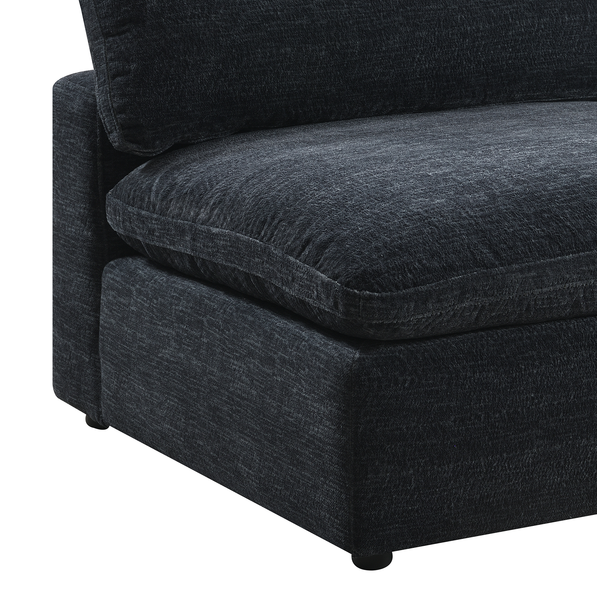 Cloud9ModularArmlessChairInZaftagEbony_SeatandArm