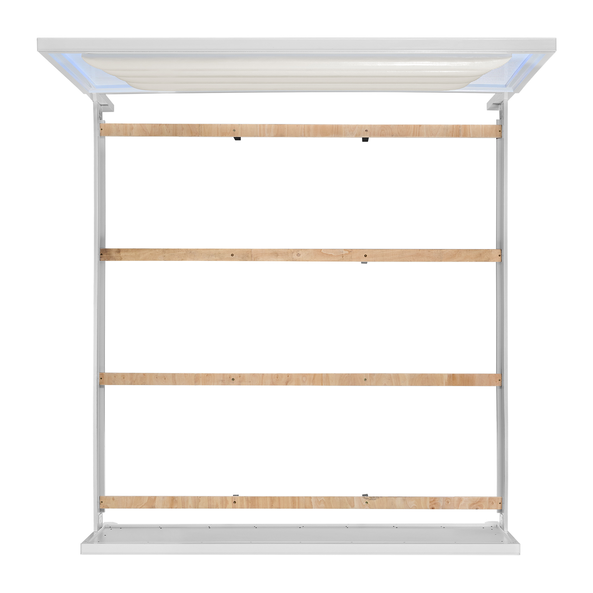 DenmarkKingUPHBedWithLEDInWhite_Overhead