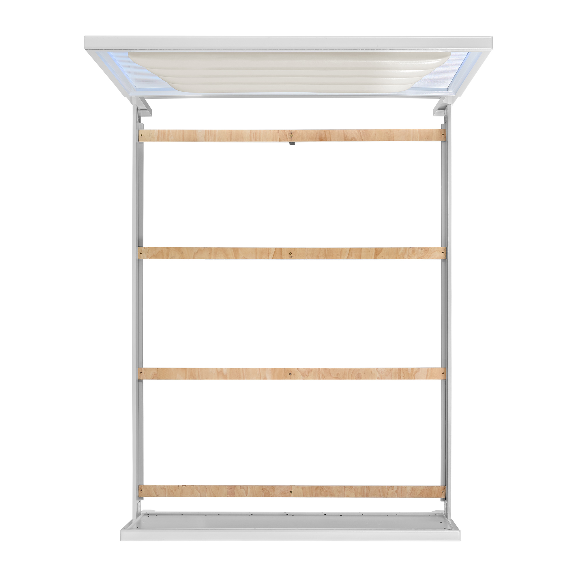 DenmarkQueenUPHBedWithLEDInWhite_Overhead