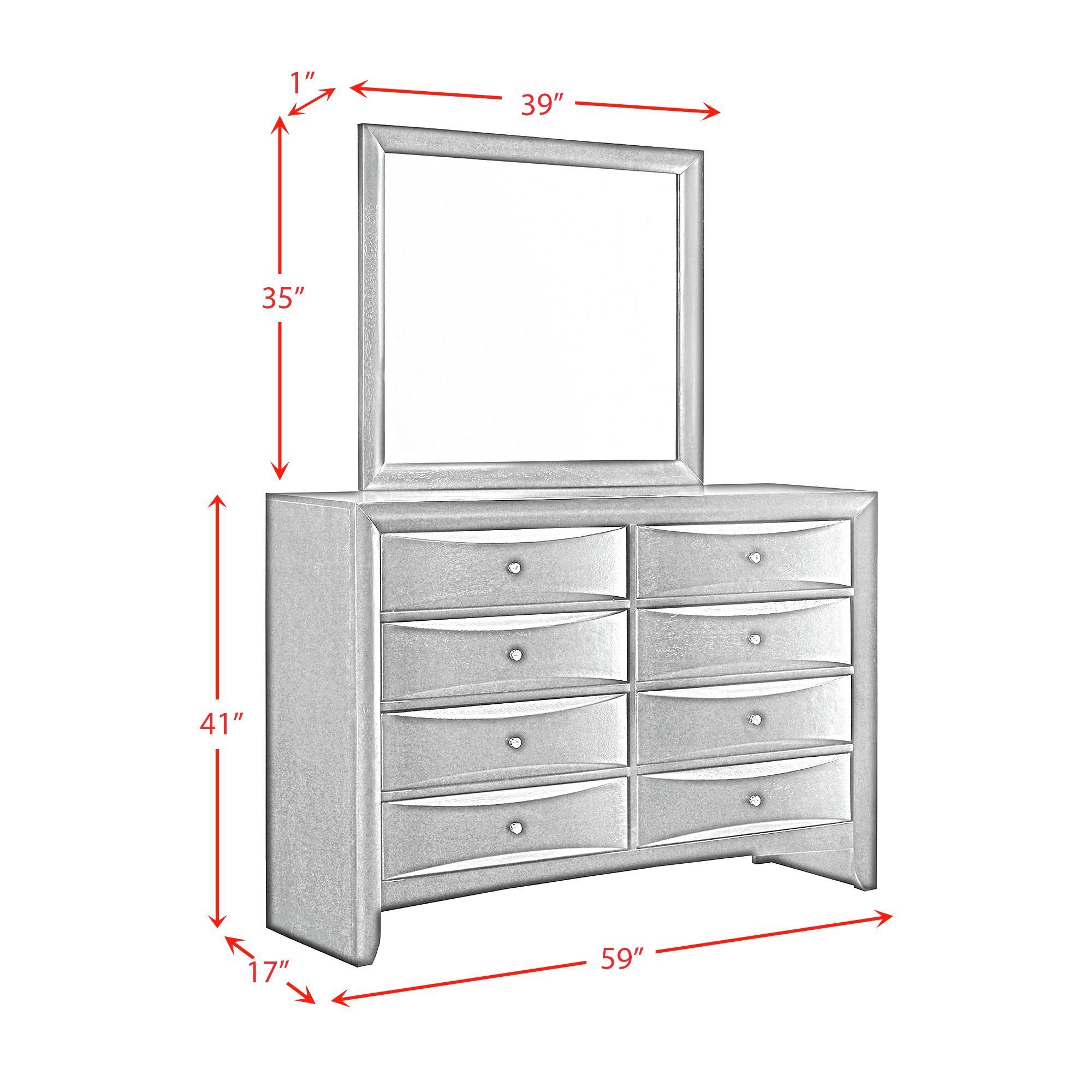 EmilyDresserandMirror_LineDrawing