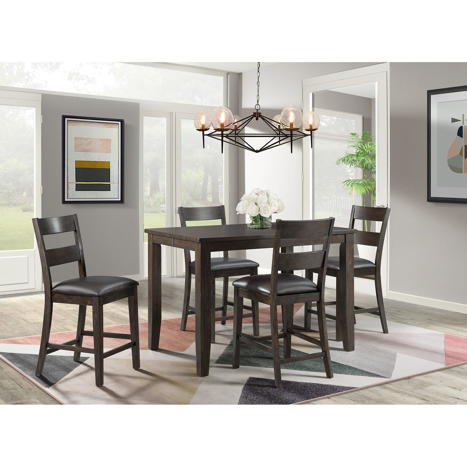 Counter height dining table