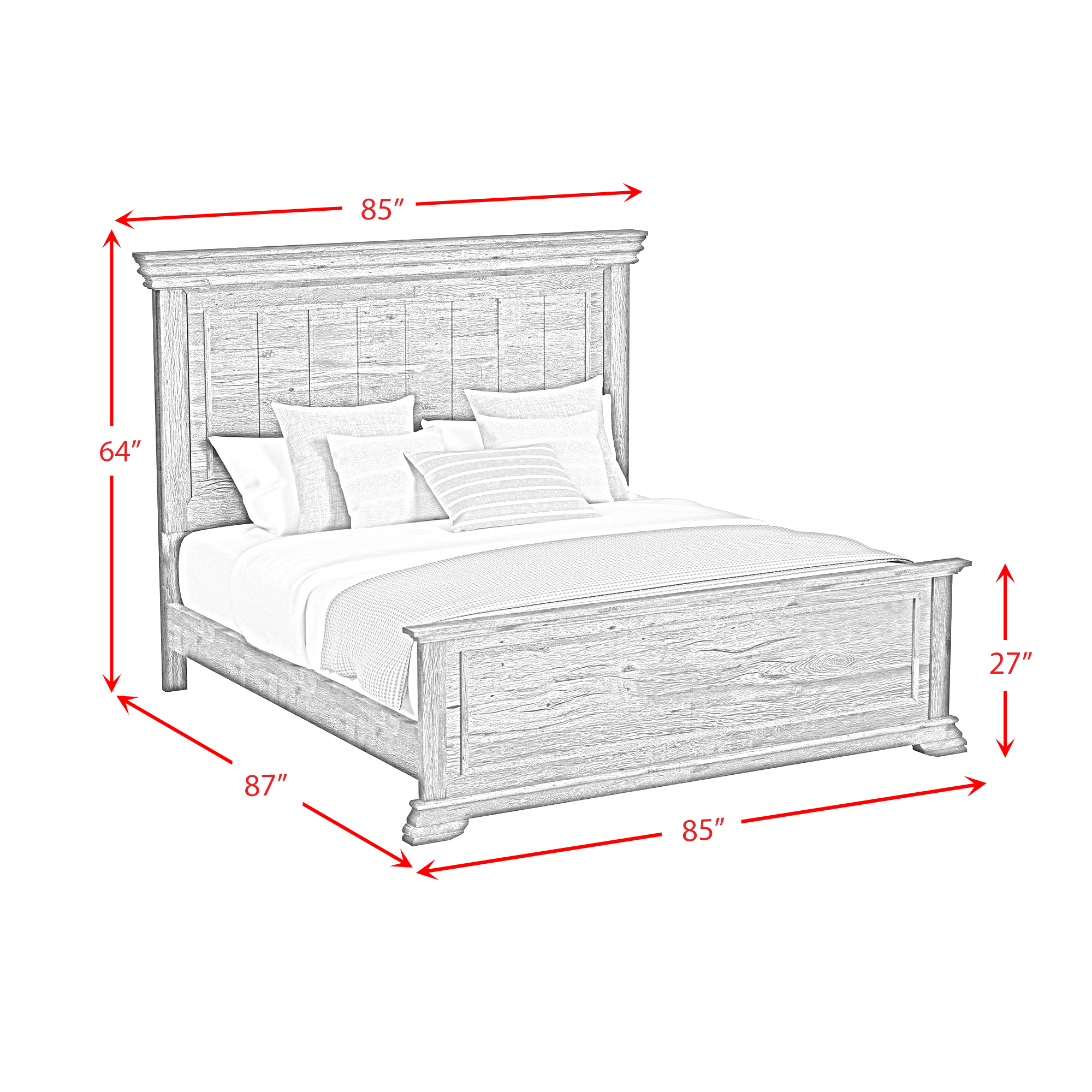 ParkRidgeKingPanelBed_LineDrawing