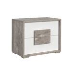 San Matteo 2-Drawer Nightstand with USB in Dual Tone