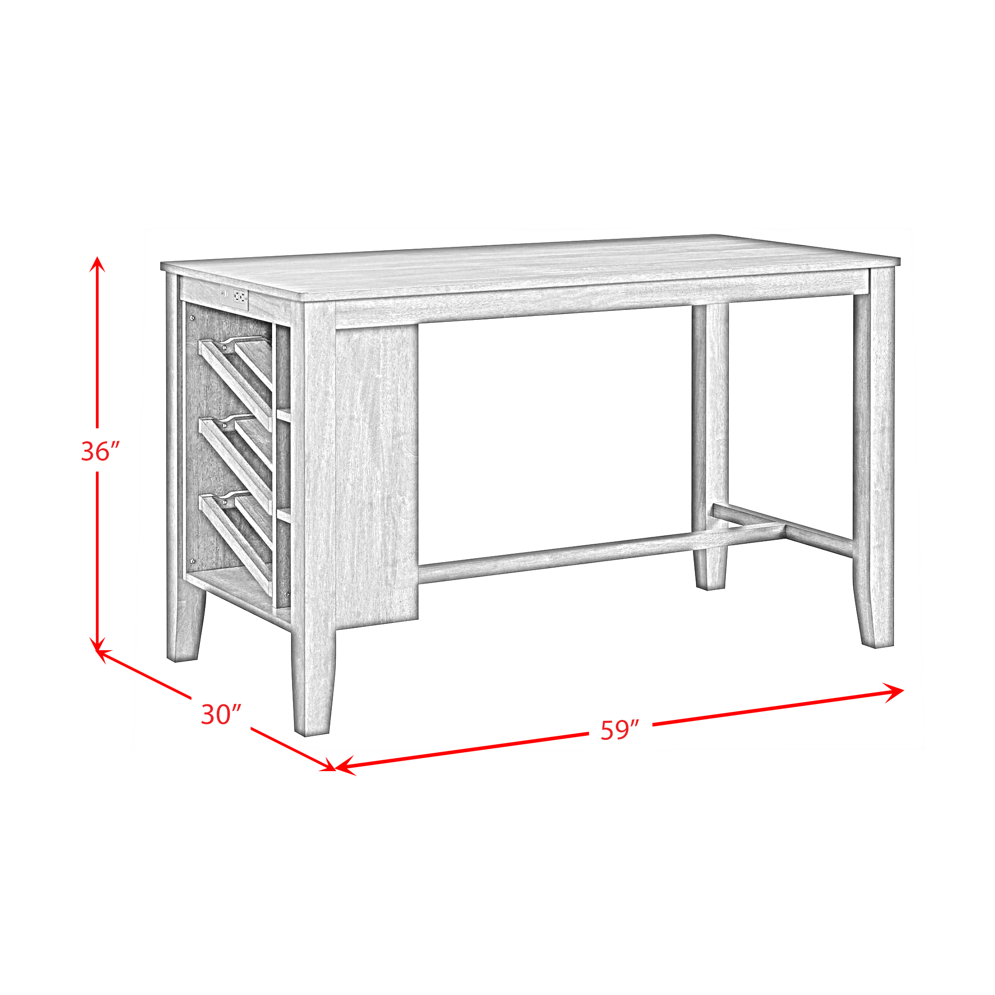 SantaBarbaraKitchenIsland_LineDrawing