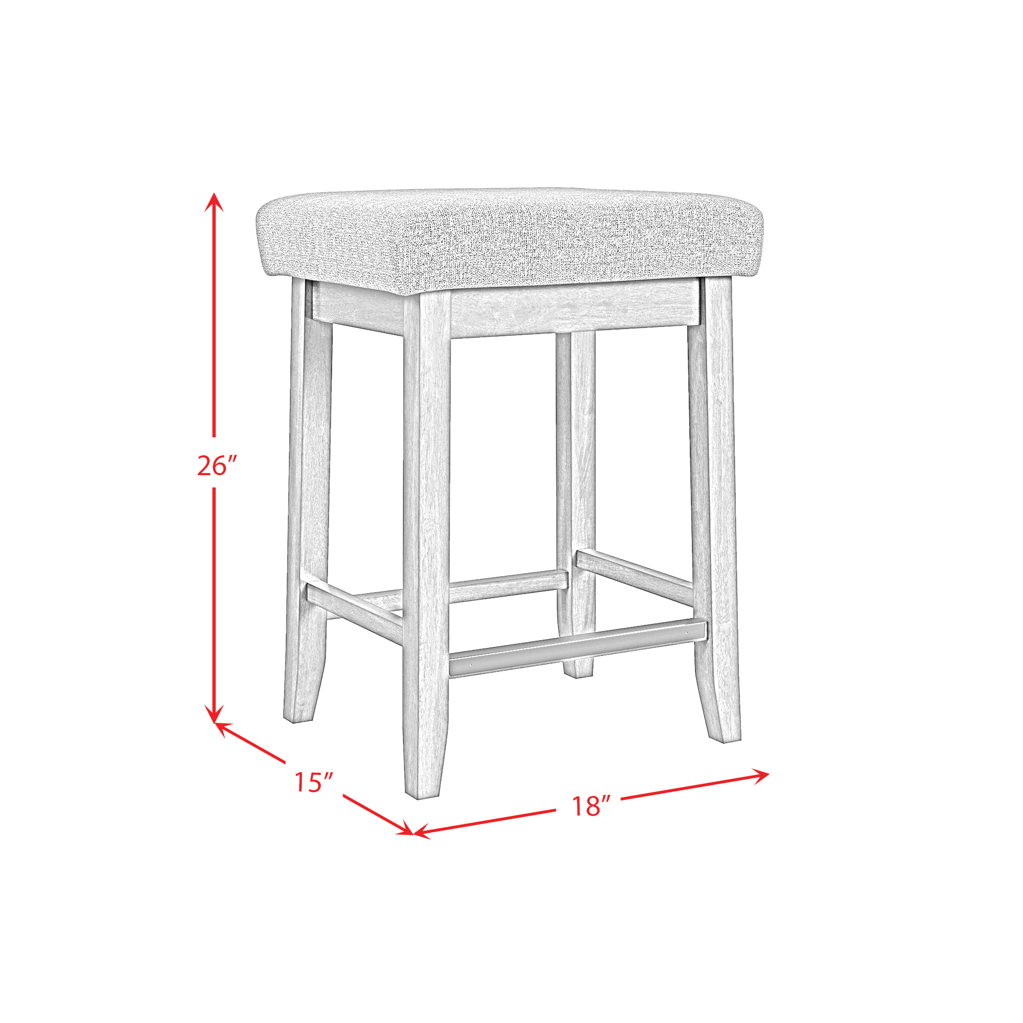 SantaBarbaraStoolwFabric_LineDrawing