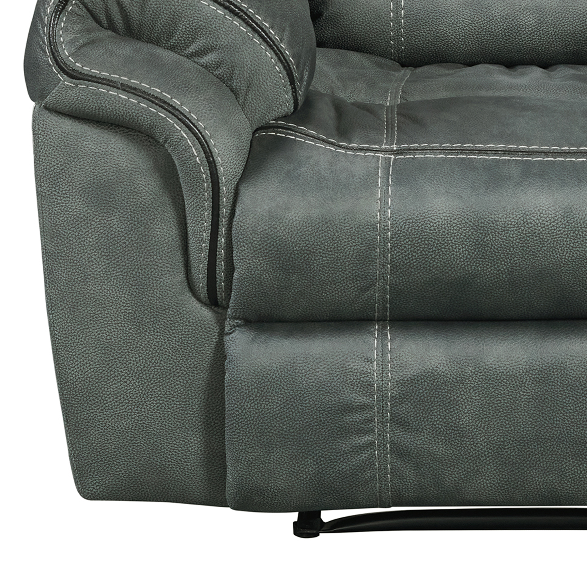 SorrentoGliderReclinerinFB367inCharcoal_SeatandLeg