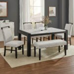 JULES FAUX MARBLE DINING TBL