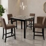 LENNON 5-PK CT HT SET-FAUX MARB BRN