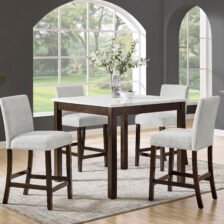 LENNON 5-PK COUNTER HT SET-BROWN