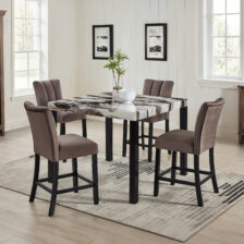VEGA FAUX MARBLE CT HEIGHT TABLE