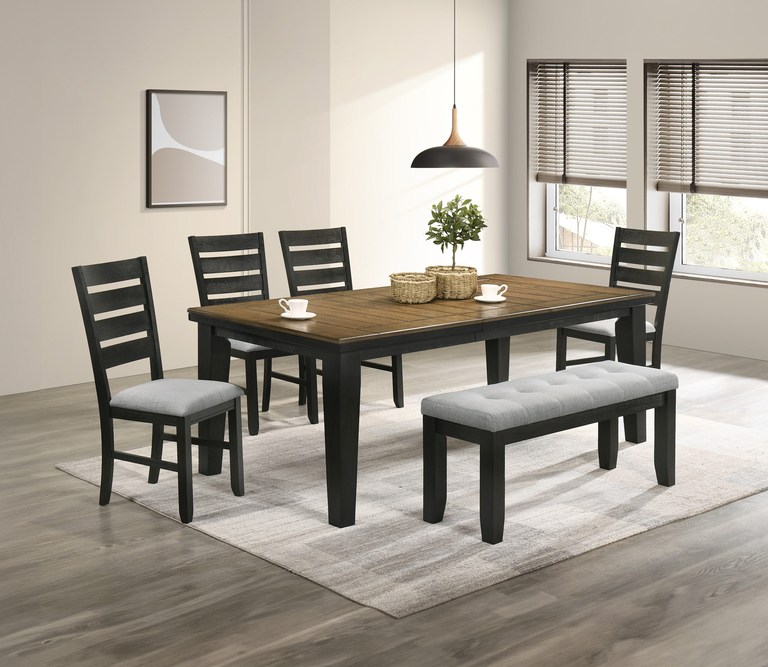 BARDSTOWN BENCH WHEAT CHARCOAL
