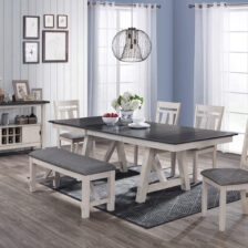 For #2158cg-t-top For#2158cg-t- Wheat Charcoal Maribelle Dining