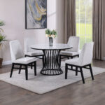 Hadley Faux Marble Round Table