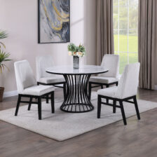 Hadley Faux Marble Round Table