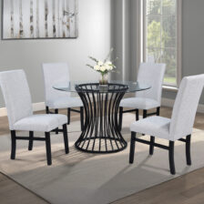 Tracy Round Table Dining Glass
