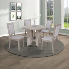 AMARA 5-PK RD DINING SET DRIFT WOOD