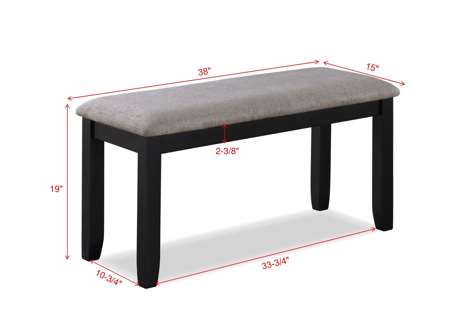 PAIGE 6-PK DINETTE SET WITH BENCH - Image 7