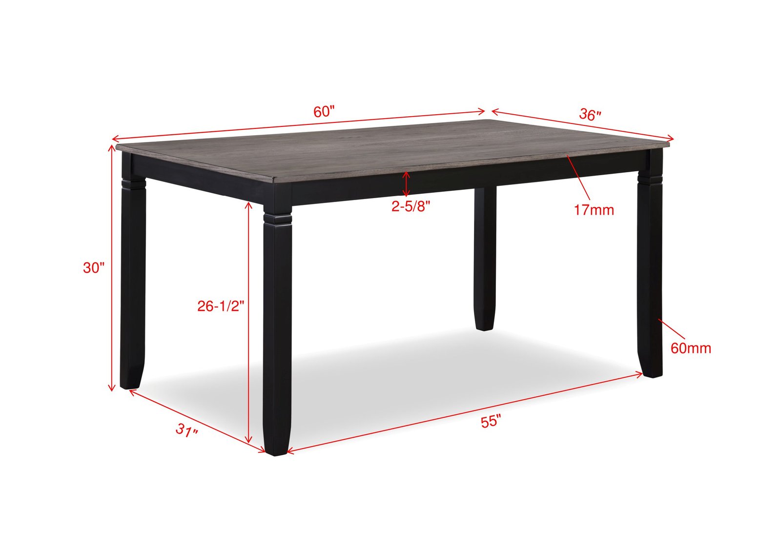 PAIGE 6-PK DINETTE SET WITH BENCH - Image 8
