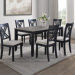 ELOISE 7-PK DINETTE SET LIGHT GREY