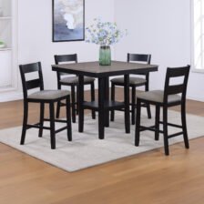 LESTER 5-PK CTR HT TBL SET L.GREY