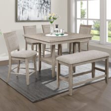 FULTON COUNTER HT BENCH WHITE OAK