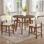 BLANCHE ROUND COUNTER HT TBL BROWN