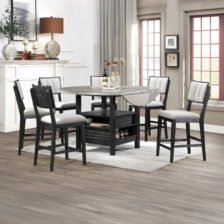 CLINE CTR HT CHAIR-LIGHT GREY