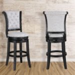GRANVILLE SWIVEL BAR STOOL DOVE K/D