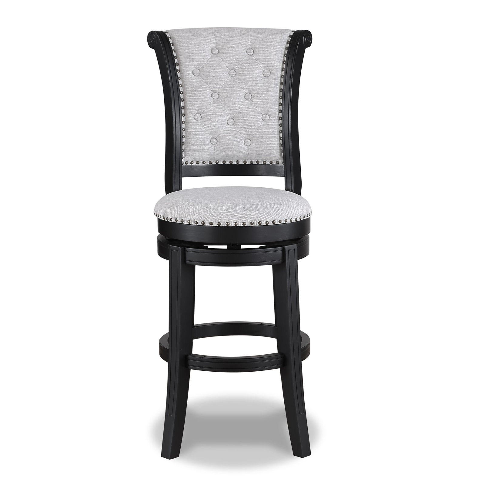 GRANVILLE SWIVEL BAR STOOL DOVE K/D - Image 3