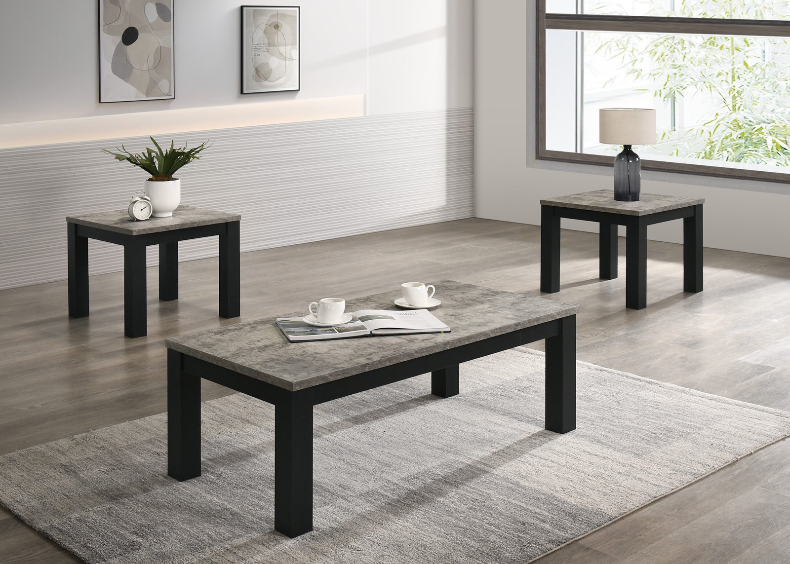 THEO 3PK COCKTAIL SET-CONCRETE