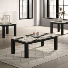 IVY 3-PK CKTL SET FAUX MARBLE BROWN