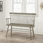 JERIMIAH SPINDLEBACK BENCH GREY